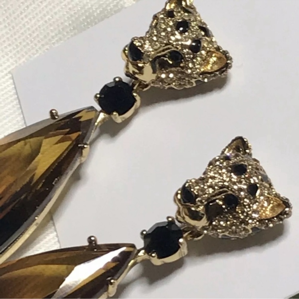 Kate Spade Novelty Run Wild Leopard Earrings - Picture 4 of 7